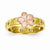 14k Two Tone Plumeria Baby Ring