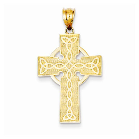 14k Gold Irish Cross Pendant, Pendants for Necklace