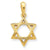 14k Gold Star of David Pendant, Dazzling Pendants for Necklace