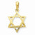14k Gold Star of David Pendant, Beautiful Pendants for Necklace