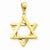 14k Gold Star of David Pendant, Pendants for Necklace