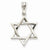 14k White Gold Star of David pendant, Gorgeous Pendants for Necklace