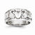 14k White Gold Claddagh Ring