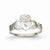 14k White Gold Polished Claddagh Ring