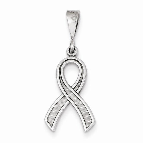 14k White Gold Awareness pendant, Alluring Pendants for Necklace