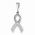 14k White Gold Awareness pendant, Alluring Pendants for Necklace
