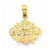 14k Gold Two-Tone #1 Grandma Pendant, Pendants for Necklace