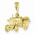 14k Gold Tractor Pendant, Pendants for Necklace