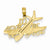 14k Gold I'd Rather Be Flying Pendant, Pendants for Necklace