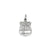 Police Badge Charm in 14k White Gold