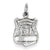 14k White Gold Police Badge Charm hide-image