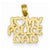 14k Gold I Love My Police Dad Pendant, Pendants for Necklace
