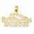 14k Gold Firefighter's Daughter Pendant, Pendants for Necklace