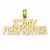 14k Gold I Love My Firefighter pendant, Pretty Pendants for Necklace