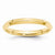 14k Yellow Gold 2.5mm Knife Edge Comfort Fit Wedding Band