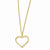Gold-Plated CZ Heart Necklace