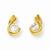 Gold-plated Round CZ Earrings