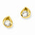 Gold-plated Round CZ Earrings
