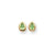 Gold-plated August Birthstone Teardrop CZ Earrings