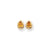 Gold-plated November Birthstone Teardrop CZ Earrings