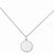 Medium Satin Round Engraveable Disc Necklace