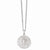 Rhodium-Plated St Christopher Medal Necklace