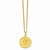 Gold-Plated St Christopher Medal Necklace
