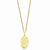 Gold-Plated Large Oval St Christopher Medal Necklace
