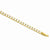 Gold Plated Prong Set White Cz Bracelet