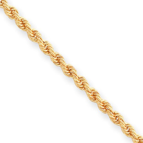 Gold-Plated Diamond-Cut French Rope Chain