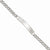 Rhodium-Plated Medium Polished Id Bracelet