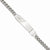 Rhodium-Plated Large Polished Id Bracelet