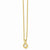Gold-Plated Bezel Set CZ Pendant On Necklace