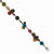 Silver-Tone Multicolored Hamba Wood & Sequin Bracelet