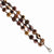 Silver-Tone Multicolored Hamba Wood Acrylic Bead & Sequin Bracelet