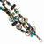 Turquoise Brown Gold Hamba Wood & Sequin Bracelet