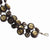 Silver-Tone Brown Hamba Wood & Sequin Corded Bracelet