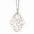 Sterling Silver Rose-Tone Flash Plated Necklace
