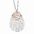 Sterling Silver Rose-Tone Flash Plated Necklace