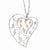 Sterling Silver Rose-Tone Flash Plated Necklace