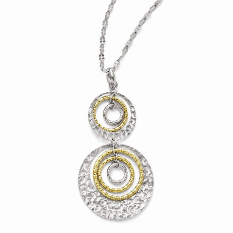 Sterling Silver Gold-Tone Flash Plated Necklace