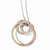 Sterling Silver Rose-Tone Flash Plated Necklace