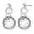 Sterling Silver Post Dangle Earrings