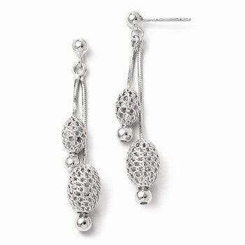 Sterling Silver Post Dangle Earrings