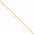 14K Yellow Gold Open Concave Curb Chain Bracelet