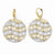 14k Two-tone Fancy Leverback Earrings