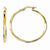 14k Yellow Gold Twisted Hoop Earrings