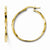 14k Yellow Gold Twisted Hoop Earrings