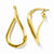 14k Yellow Gold Polished Hoop Earrings