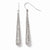 14k White Gold Shepherd Hook Earrings